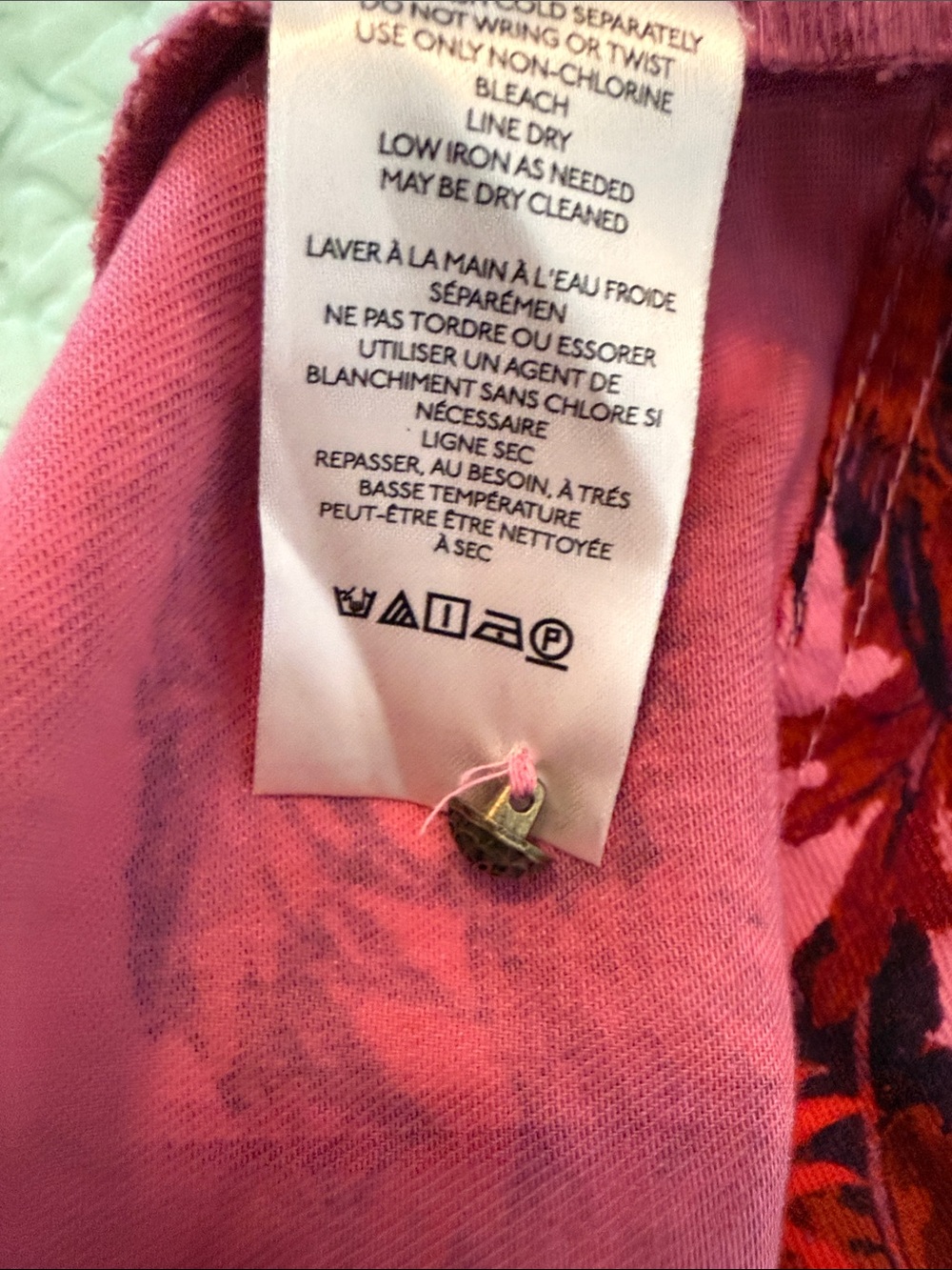 Pilcro Anthropologie Pink Floral Ruffle Swing Dress XL - Picture 8 of 8
